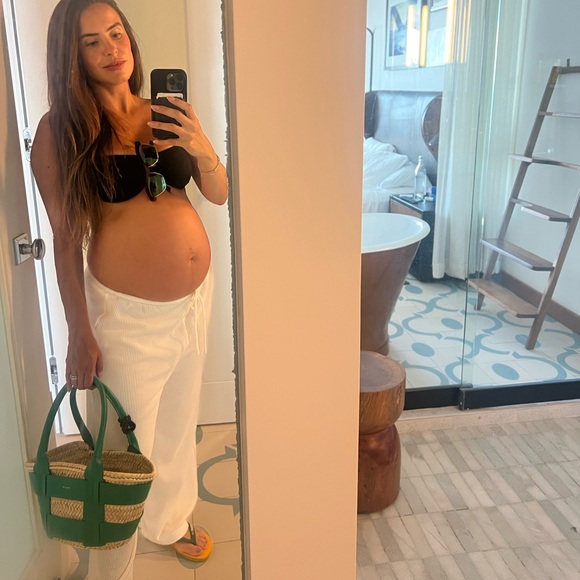 DEMELLIER RAFFIA SANTORINI TOTE BAG - Picture 4 of 11